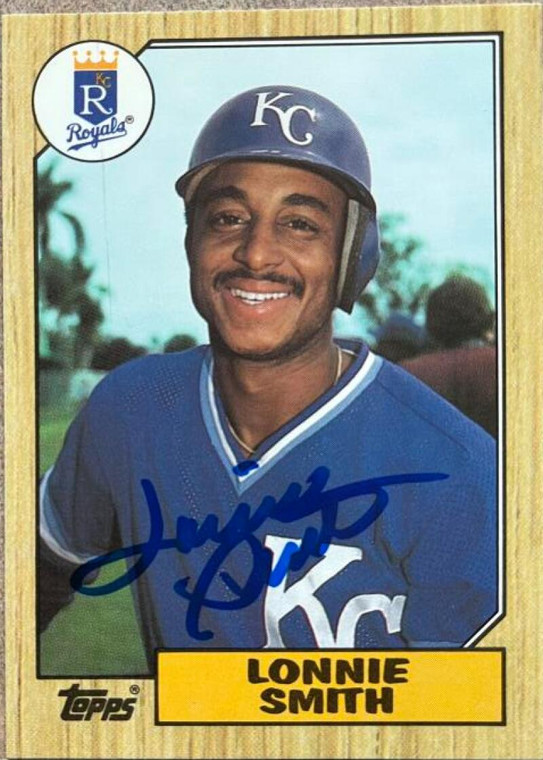 Lonnie Smith Autographed 1987 Topps Tiffany #69