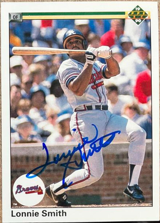 Lonnie Smith Autographed 1990 Upper Deck #215