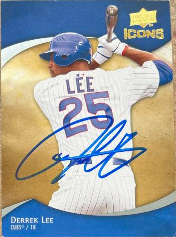 Derrek Lee Autographed 2009 Upper Deck Icons #34