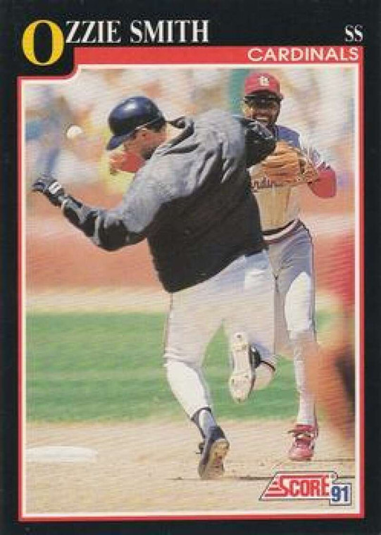 1991 Score #825 Ozzie Smith VG St. Louis Cardinals 