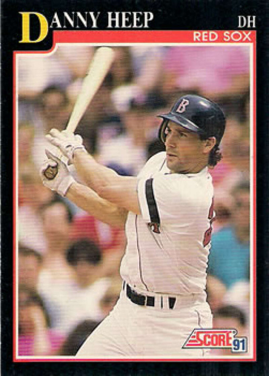 1991 Score #827 Danny Heep VG Boston Red Sox 