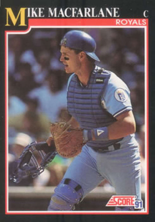 1991 Score #839 Mike Macfarlane VG Kansas City Royals 