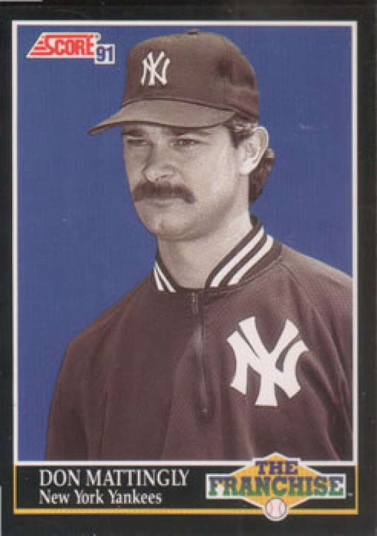 1991 Score #856 Don Mattingly FRAN VG New York Yankees 