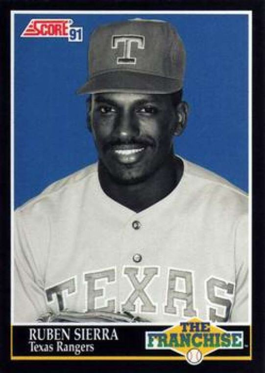 1991 Score #859 Ruben Sierra FRAN VG Texas Rangers 