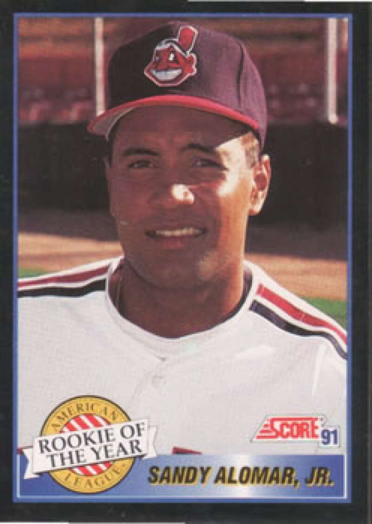 1991 Score #879 Sandy Alomar Jr. roy VG Cleveland Indians 