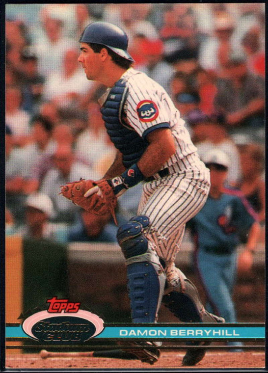 1991 Stadium Club #28 Damon Berryhill VG Chicago Cubs 