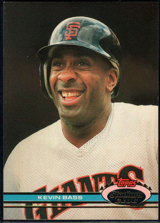 1991 Stadium Club #29 Kevin Bass VG San Francisco Giants 