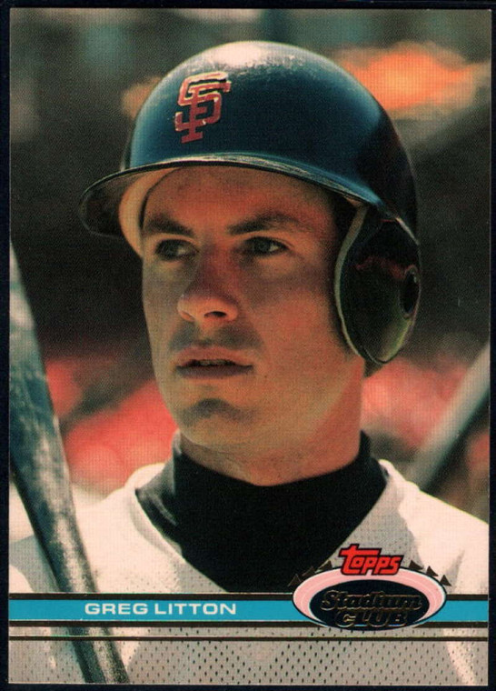 1991 Stadium Club #45 Greg Litton VG San Francisco Giants 