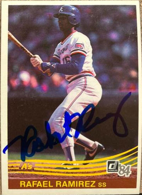 Rafael Ramirez Autographed 1984 Donruss #589