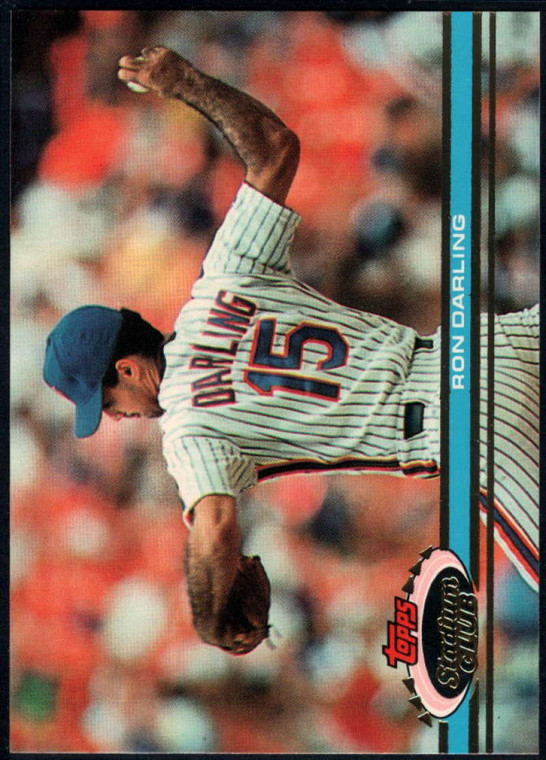 1991 Stadium Club #60 Ron Darling VG New York Mets 