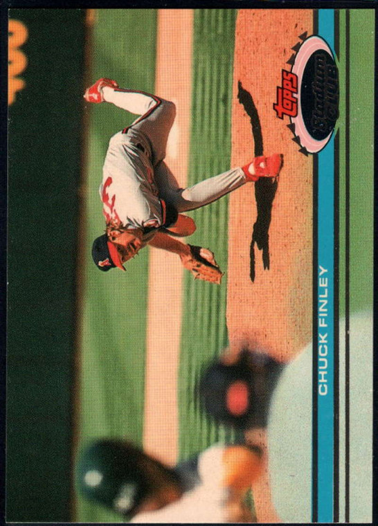 1991 Stadium Club #81 Chuck Finley VG California Angels 