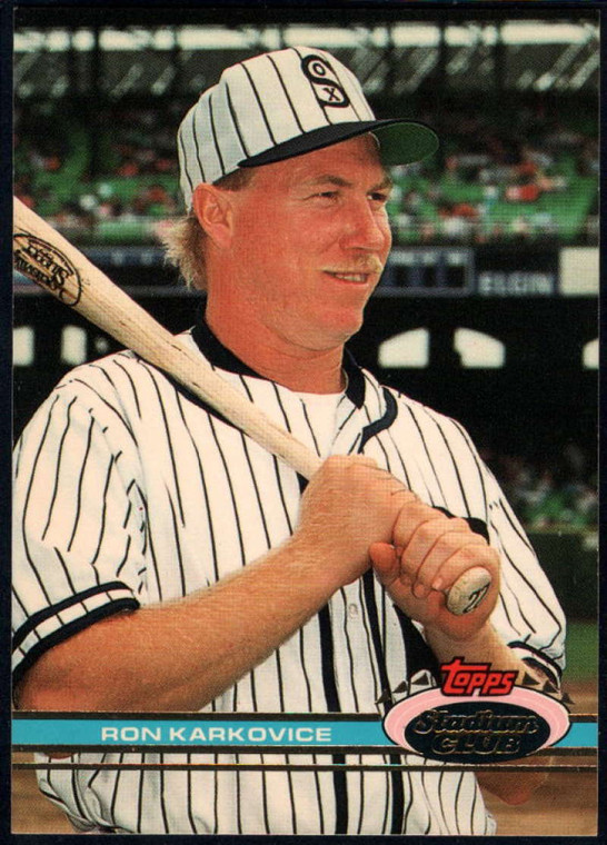 1991 Stadium Club #102 Ron Karkovice VG Chicago White Sox 