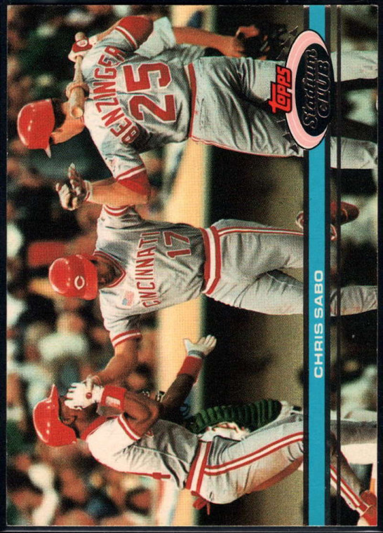 1991 Stadium Club #165 Chris Sabo VG Cincinnati Reds 