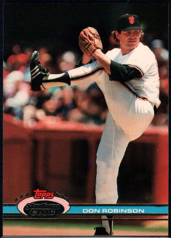 1991 Stadium Club #167 Don Robinson VG San Francisco Giants 