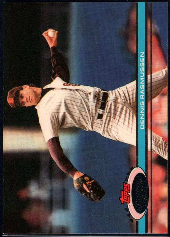 1991 Stadium Club #169 Dennis Rasmussen VG San Diego Padres 