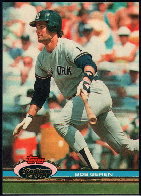 1991 Stadium Club #171 Bob Geren VG New York Yankees 