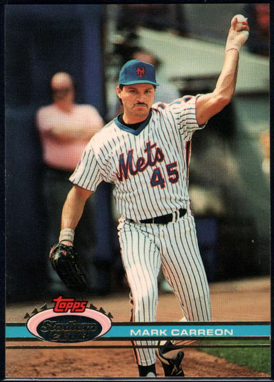 1991 Stadium Club #196 Mark Carreon VG New York Mets 