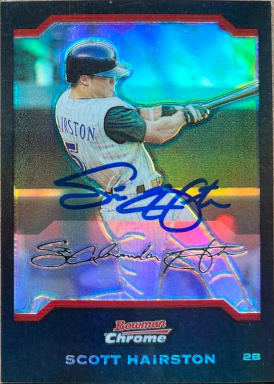 Scott Hairston Autographed 2004 Bowman Draft Picks & Prospects - Chrome Refractors #BDP7 