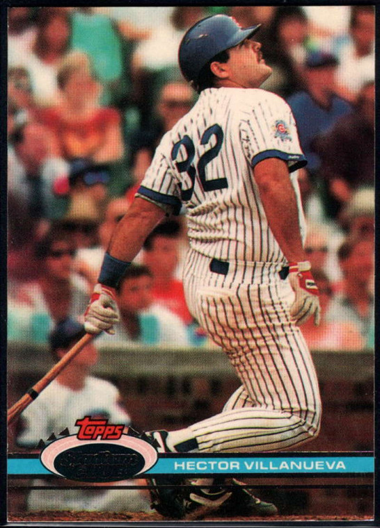 1991 Stadium Club #213 Hector Villanueva VG Chicago Cubs 