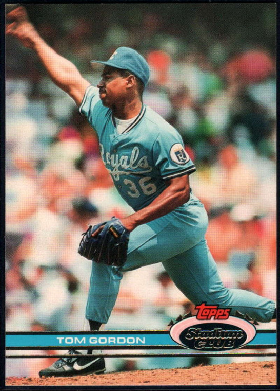 1991 Stadium Club #254 Tom Gordon VG Kansas City Royals 