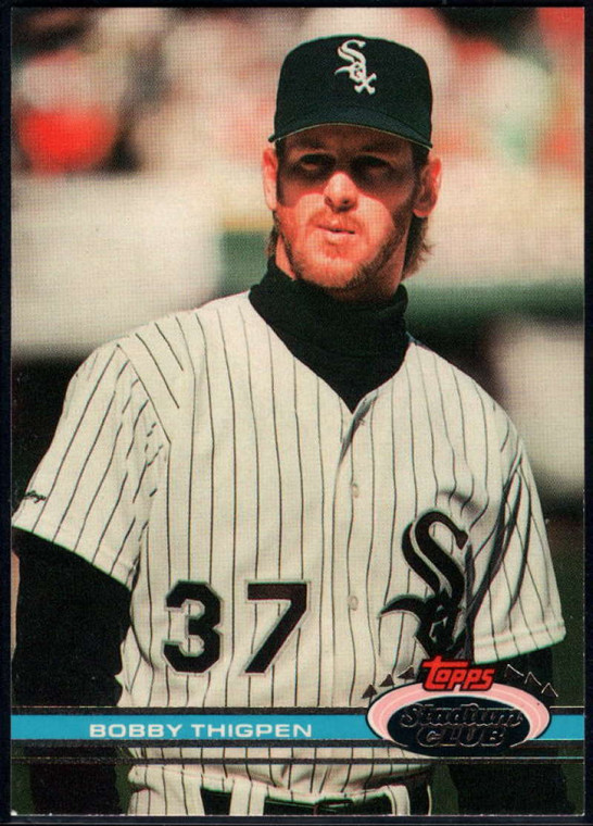 1991 Stadium Club #256 Bobby Thigpen VG Chicago White Sox 