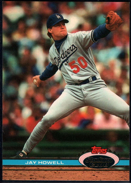 1991 Stadium Club #278 Jay Howell VG Los Angeles Dodgers 