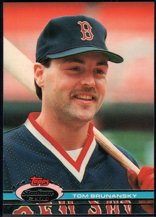 1991 Stadium Club #297 Tom Brunansky VG Boston Red Sox 