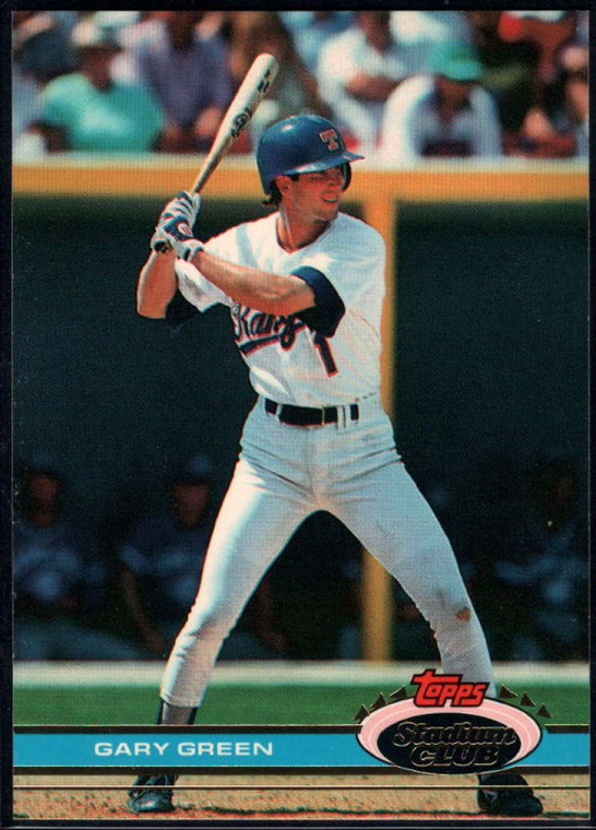 1991 Stadium Club #323 Gary Green VG Texas Rangers 