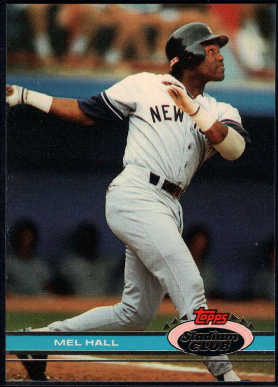 1991 Stadium Club #333 Mel Hall VG New York Yankees 