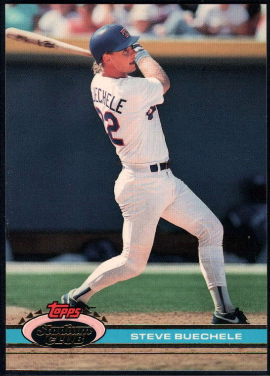 1991 Stadium Club #337 Steve Buechele VG Texas Rangers 