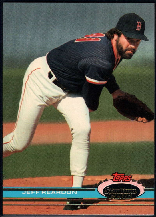 1991 Stadium Club #354 Jeff Reardon VG Boston Red Sox 