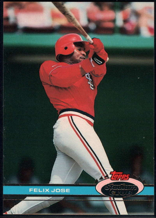 1991 Stadium Club #366 Felix Jose VG St. Louis Cardinals 