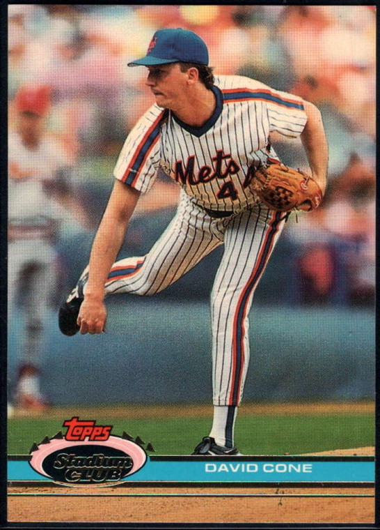 1991 Stadium Club #367 David Cone VG New York Mets 