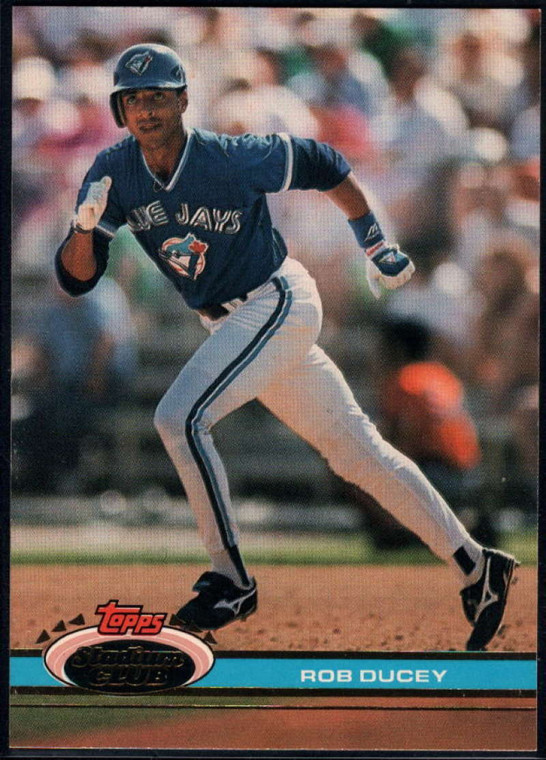 1991 Stadium Club #374 Rob Ducey VG Toronto Blue Jays 