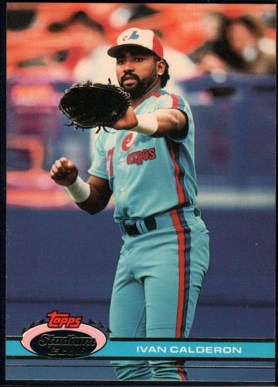 1991 Stadium Club #383 Ivan Calderon VG Montreal Expos 