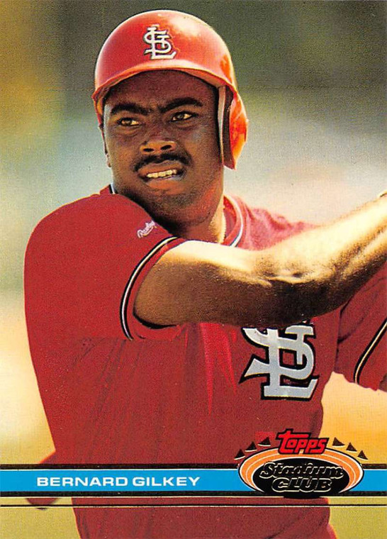 1991 Stadium Club #402 Bernard Gilkey VG St. Louis Cardinals 