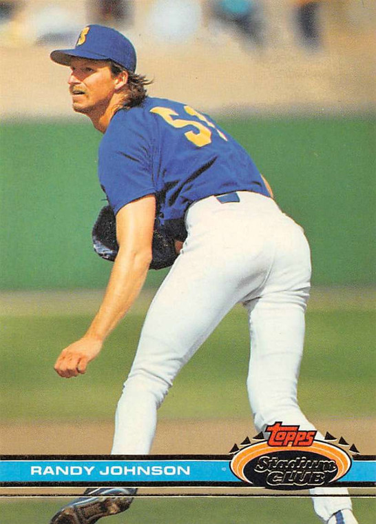 1991 Stadium Club #409 Randy Johnson VG Seattle Mariners 