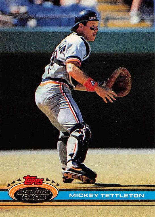 1991 Stadium Club #412 Mickey Tettleton VG Detroit Tigers 