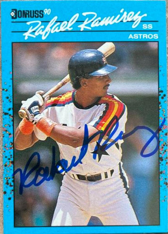 Rafael Ramirez Autographed 1990 Donruss Best of the NL #77