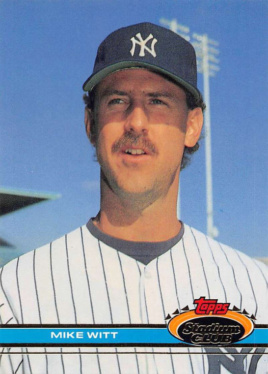 1991 Stadium Club #466 Mike Witt VG New York Yankees 