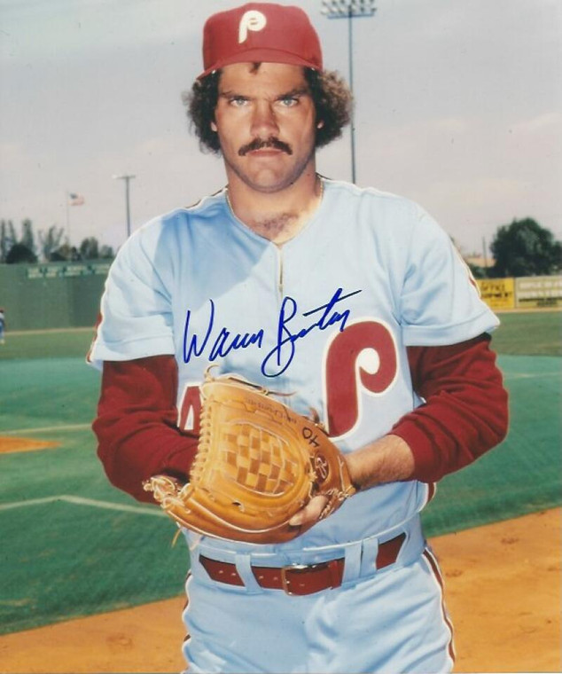Warren Brusstar Autographed Philadelphia Phillies 8 x 10 Photo 