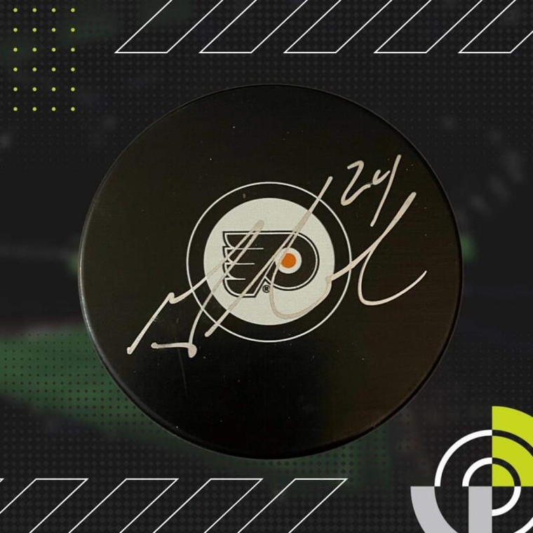 Matt Read Autographed Philadelphia Flyers Logo Puck 