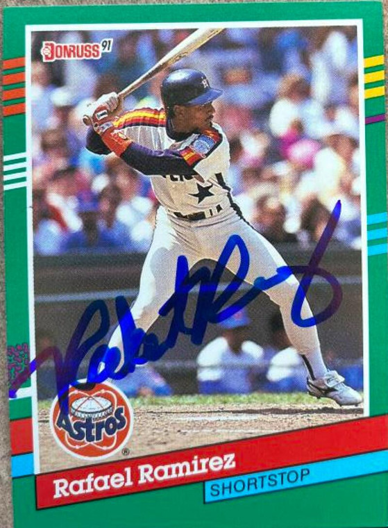 Rafael Ramirez Autographed 1991 Donruss #586