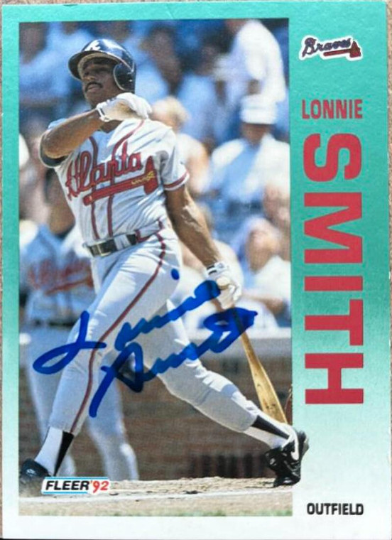 Lonnie Smith Autographed 1992 Fleer #369