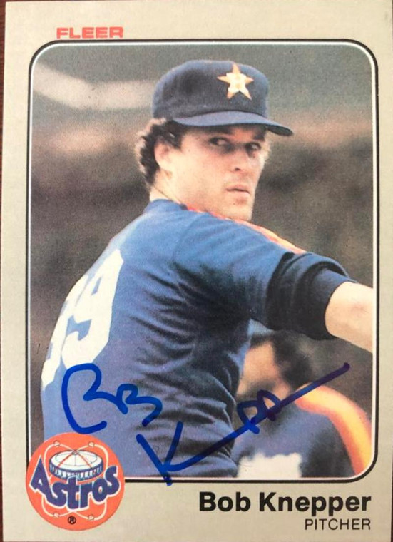 Bob Knepper Autographed 1983 Fleer #451