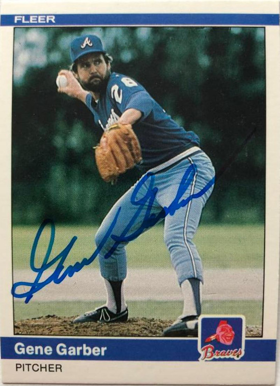 Gene Garber Autographed 1984 Fleer #179