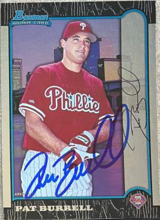 Pat Burrell Autographed 1999 Bowman International #175 Rookie Card 