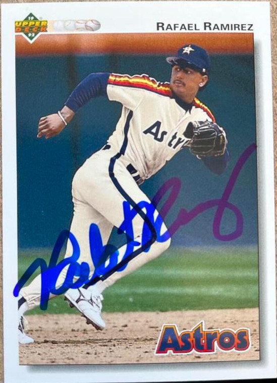 Rafael Ramirez Autographed 1992 Upper Deck #582