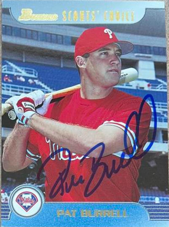 Pat Burrell Autographed 1999 Bowman Scouts' Choice #SC3 Rookie Card 