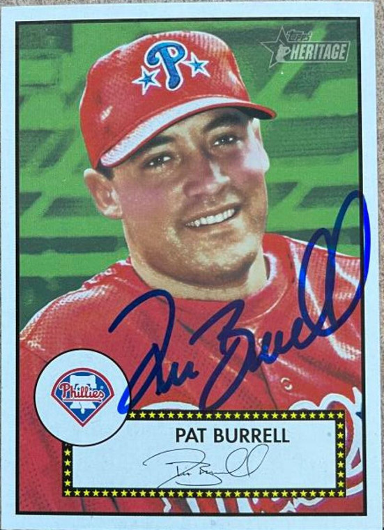 Pat Burrell Autographed 2001 Topps Heritage #364 SP